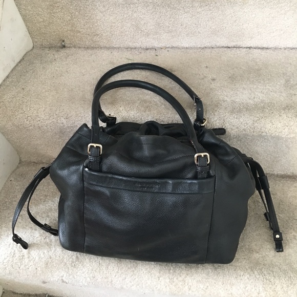 kate spade Handbags - Black Kate Spade cinched closure medium size bag
